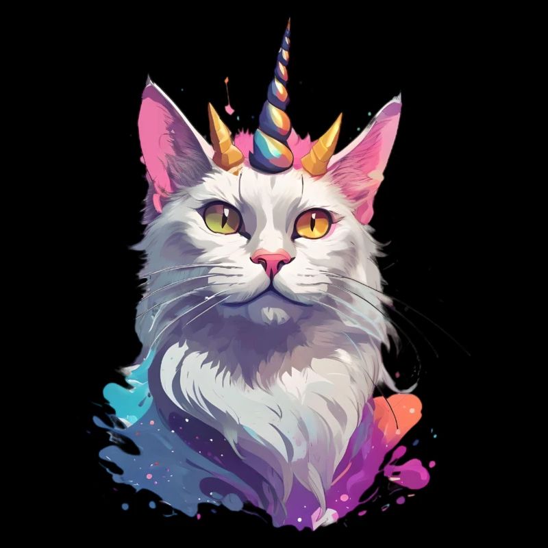 Collection chat licorne couleur