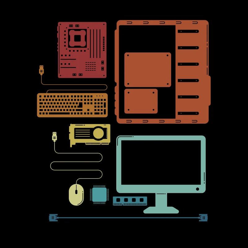 Retro Hardware Admin IT Operations Computer Scientist