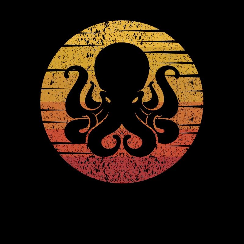 Retro Octopodes Octopoda Cephalopoda Lover Octopus