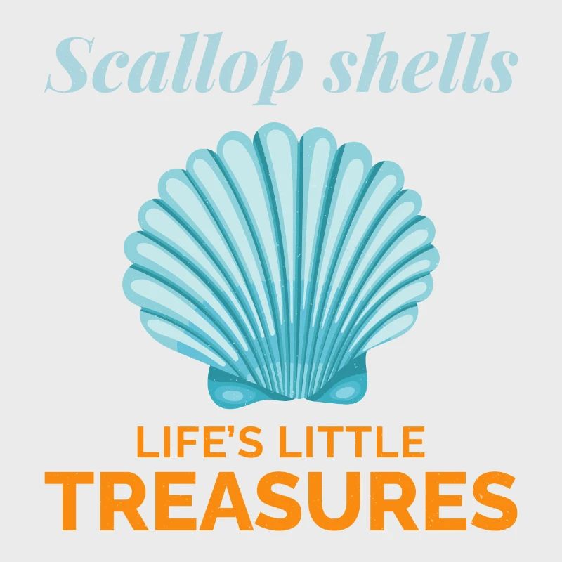 Scallop Seashells Collector Beachcomber Shellfish