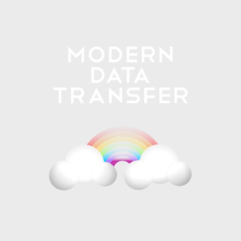 Moderne Datentransfer Wolken Informatiker Geschenk