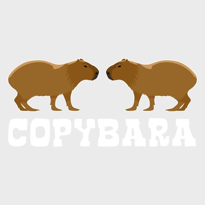 Copybara - jeu de mots Capybara - double