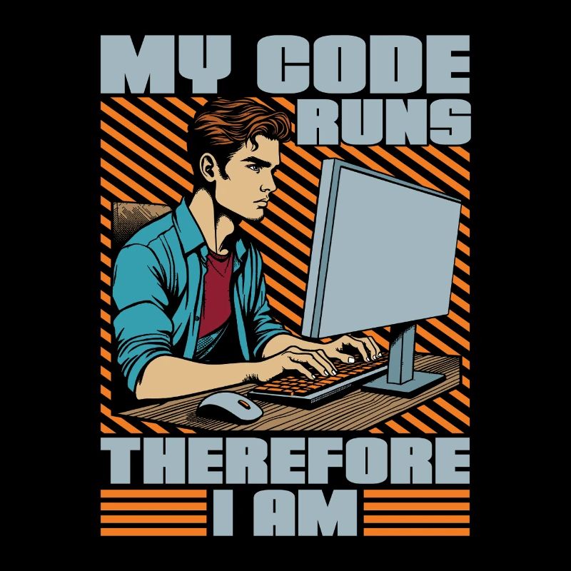 Coder My Code Runs Therefore I Am Web Developer