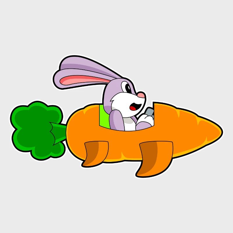 Rabbit Airplane Carrot