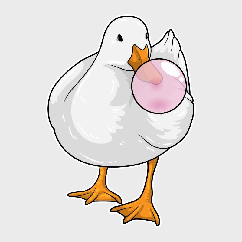 Duck chewing gum