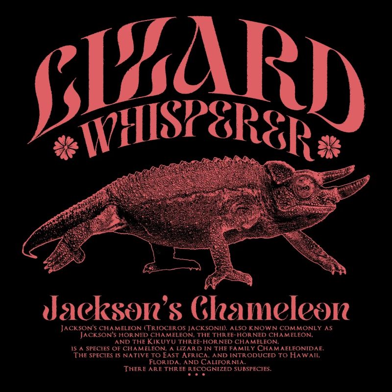 Jackson's Chamäleon Echsenflüsterer