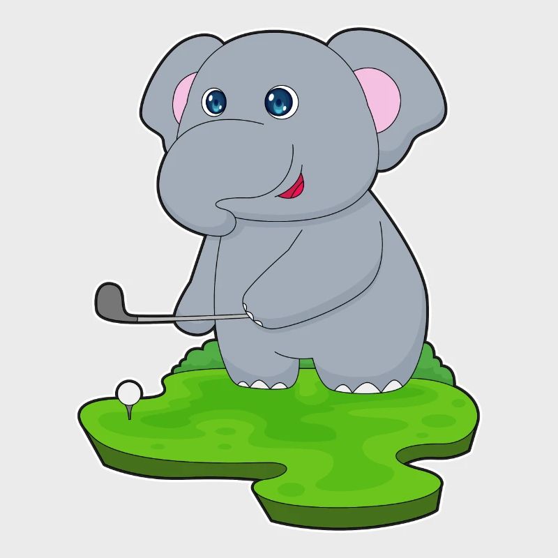 Elefant Golf Golfschläger