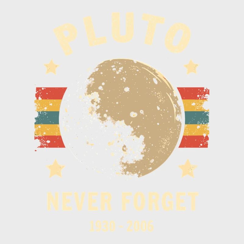 Pluto Never Forget – Retro Space