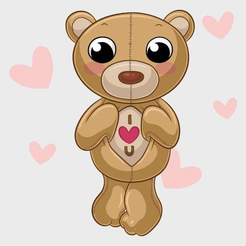 Putziger Comic Teddybär