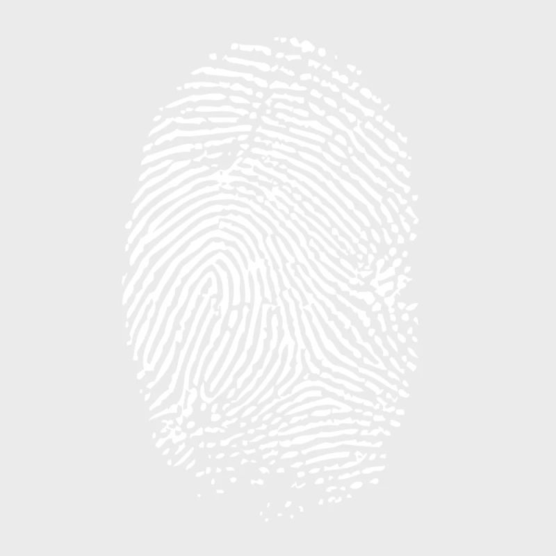 Empreinte digitale blanche
