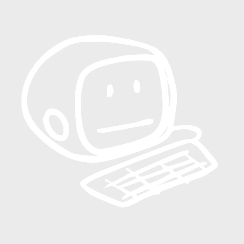 Computer Smiley Face (White)