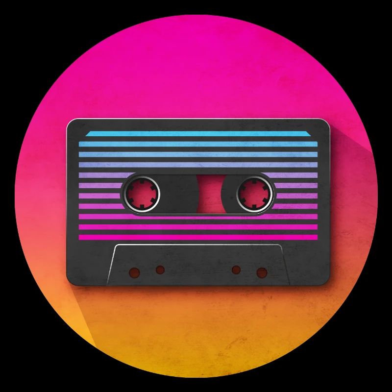 80's cassette icon