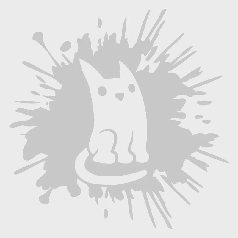 Comic Drops Cat Éclaboussures de couleur