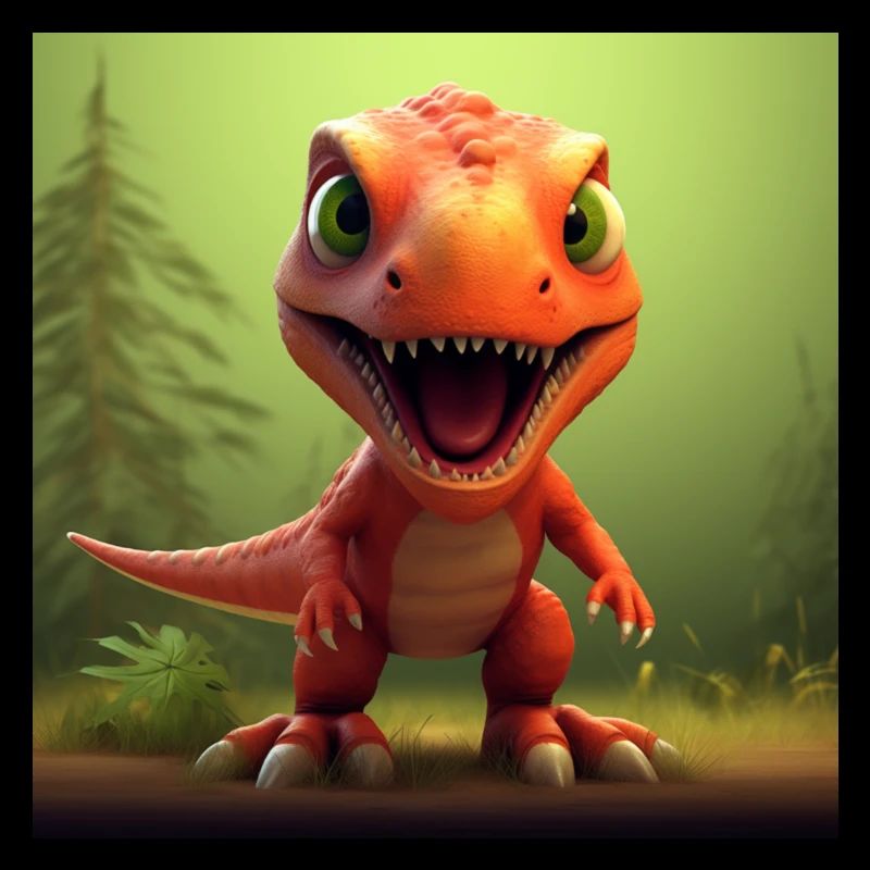 Niedliche T-Rex-Abenteuer