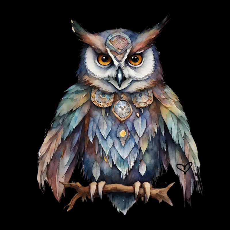 Búho animal de poder chamánico, sabiduría intuición