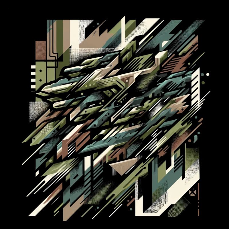 Camouflage-Explosion