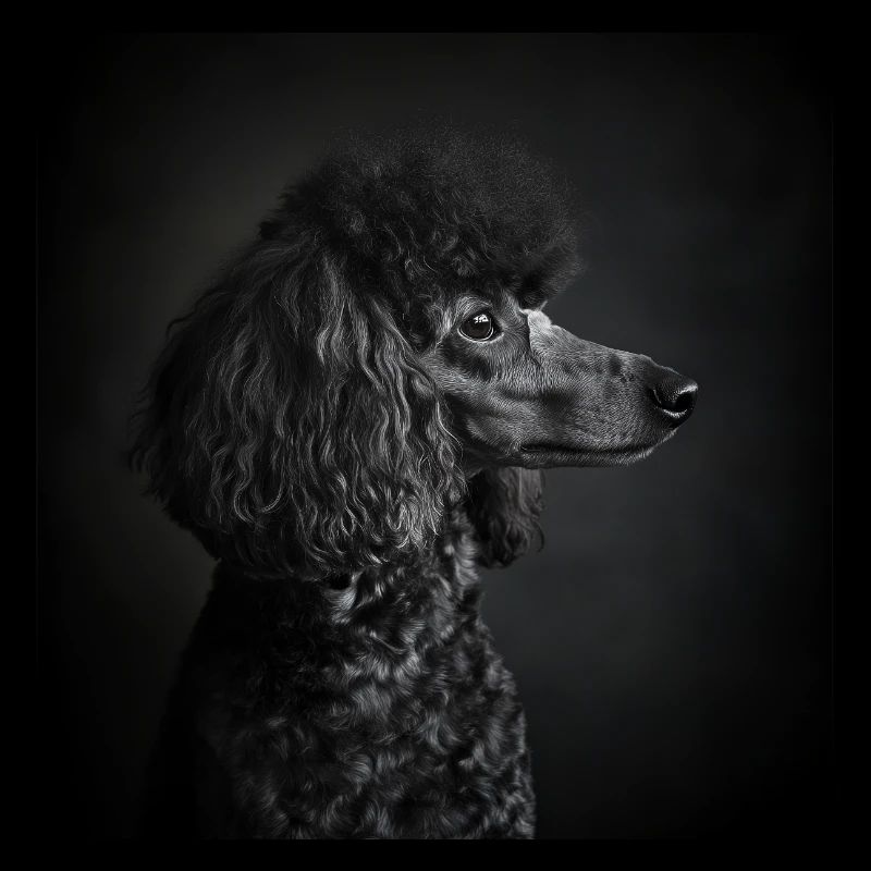 Black Animals - Black Poodle