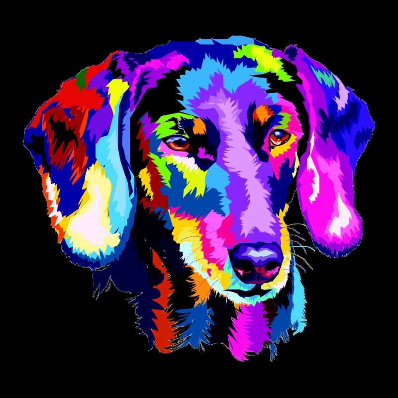 Stylized dachshund
