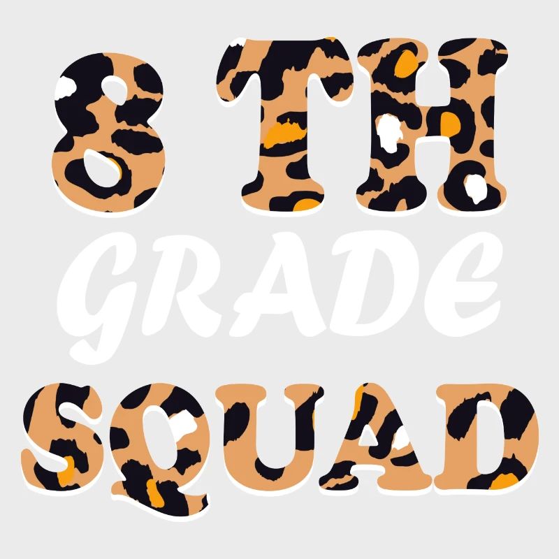 Cadeaux d’enseignant Leopard 8th Grade