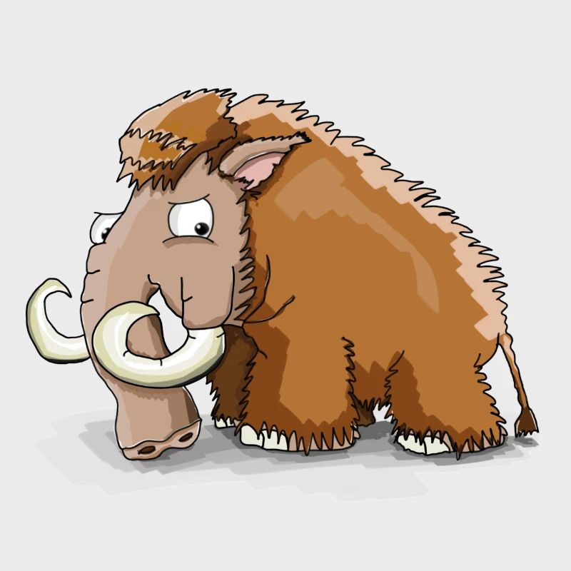 Grumpy mammoth! Gift idea