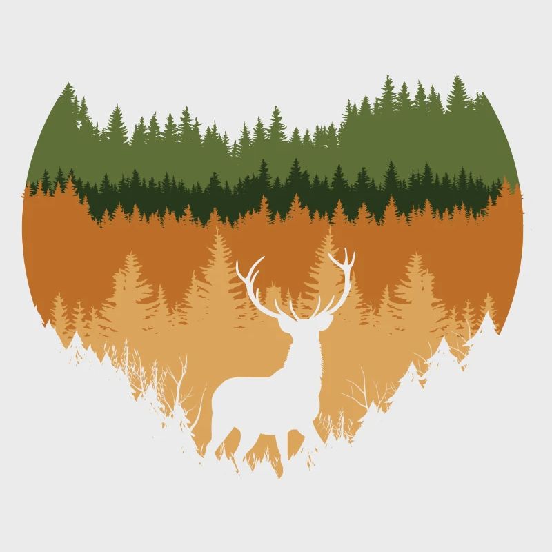 deep forest and deer