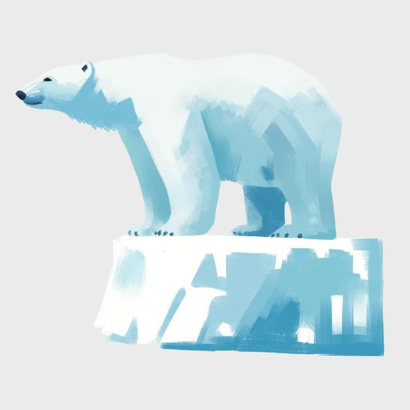 Eisbär auf Eisscholle