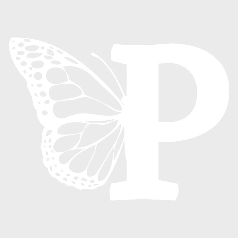lettre p papillon