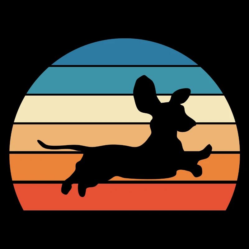 Teckel Chien Rétro