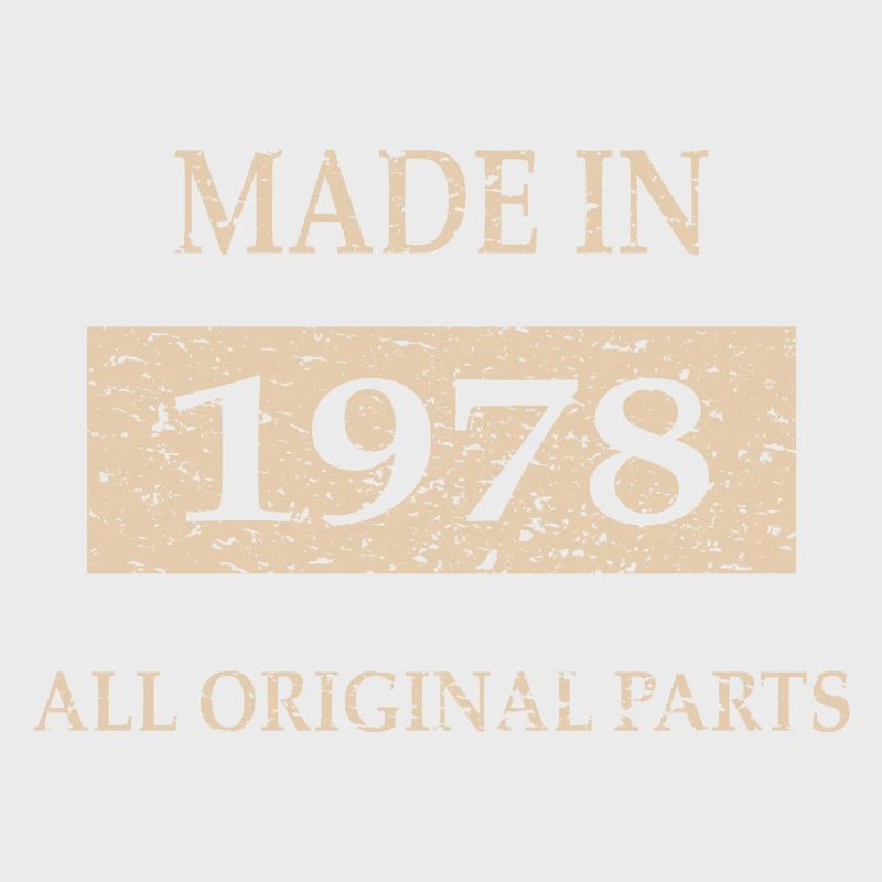 1978 Geschenk Geburtstag Retro