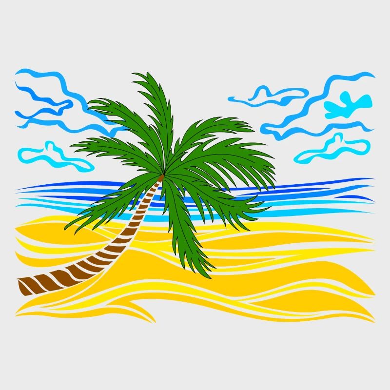 palm tree on the beach