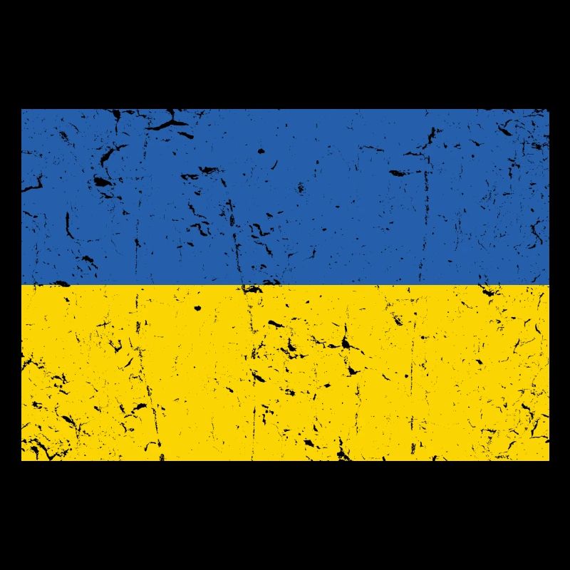 Ukraine Flag Distressed