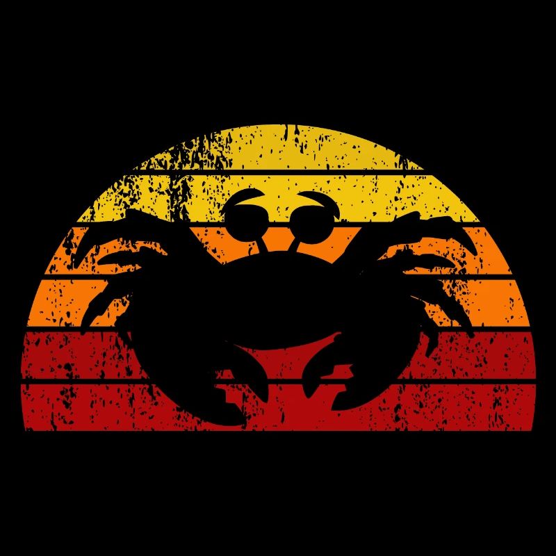 Crap retro sunset design