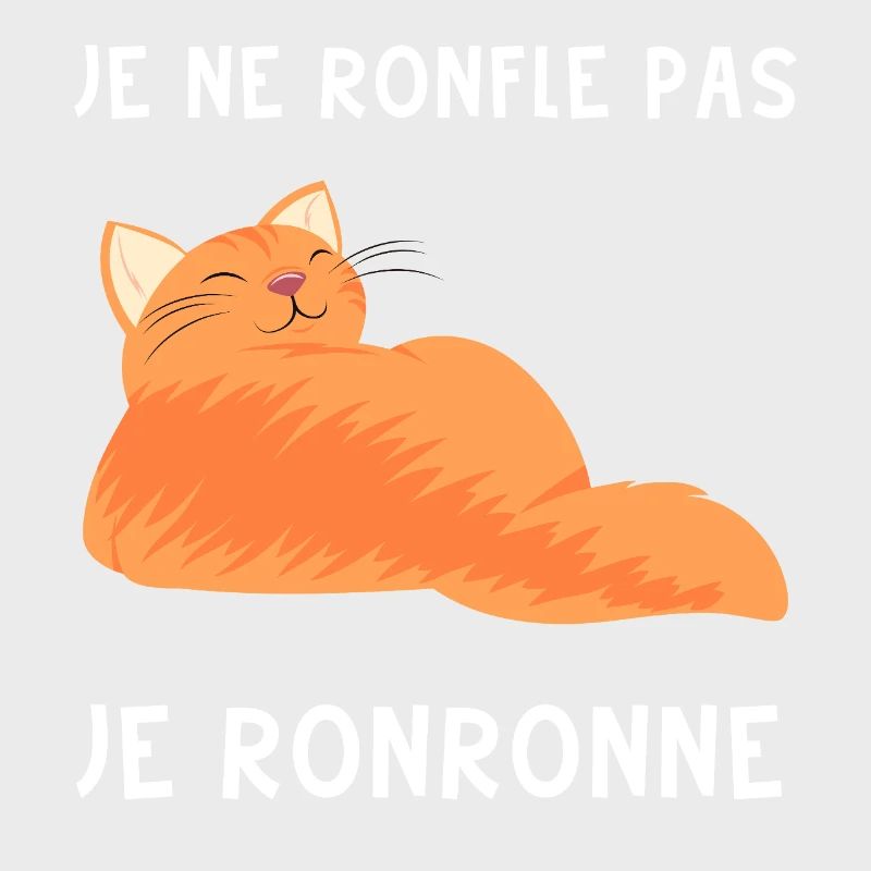 je ronronne, drôle de chat