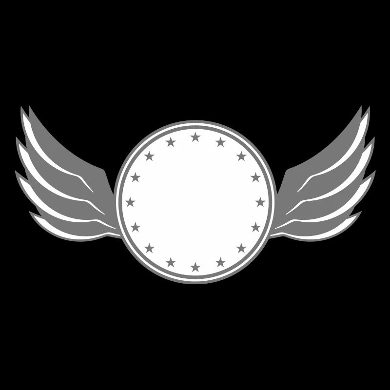 star circle frame round wing ring shield shield