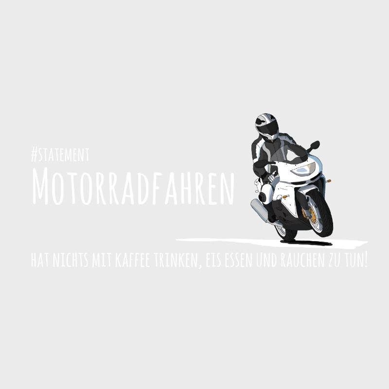 Echter Biker - Motorradfahrer mit Spruch