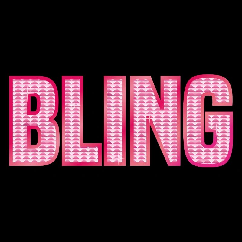 BLING bijoux en strass rose brillant
