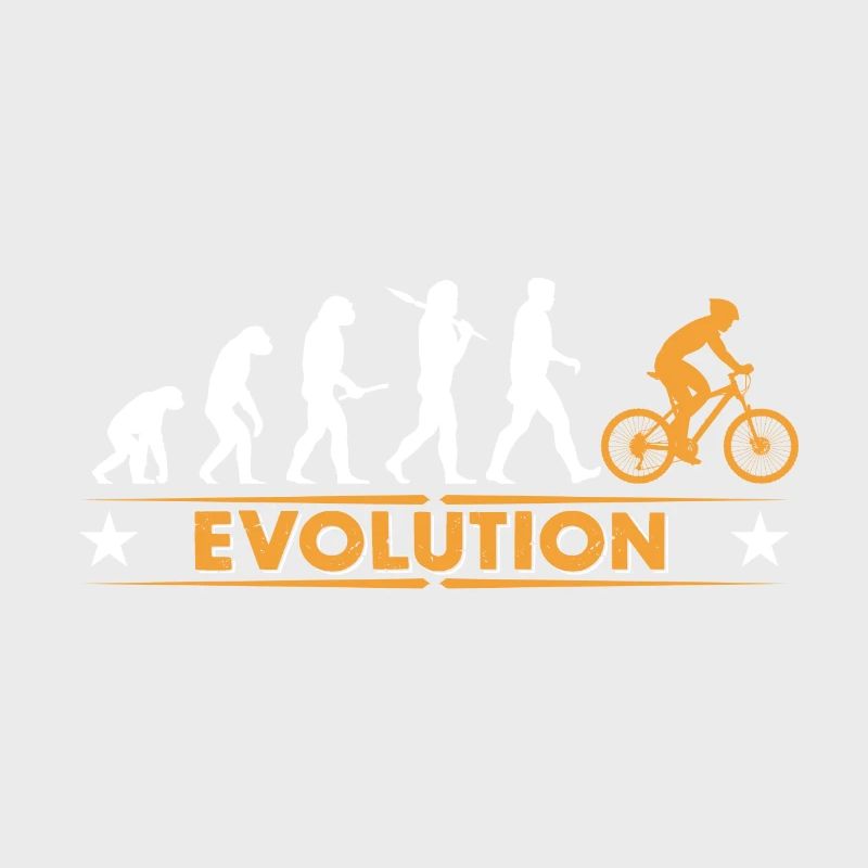 Mountainbike Evolution - orange/weiss