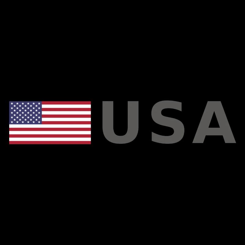 ÉQUIPE États-Unis Drapeau américain devant la police de caractères