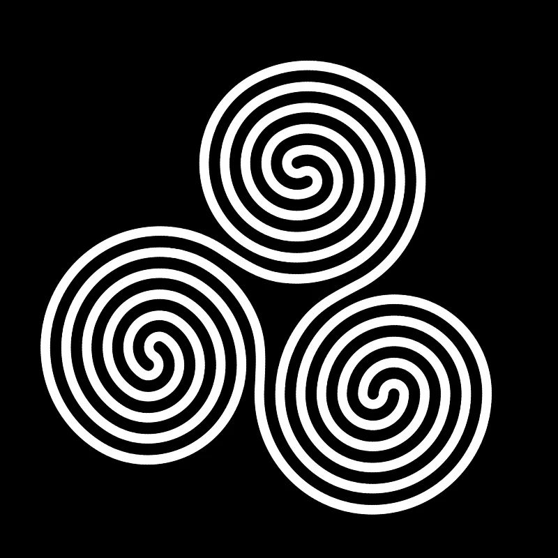 Triskelion blanc