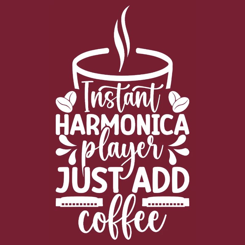 Harmonica Musican Instant Player Just Coffee