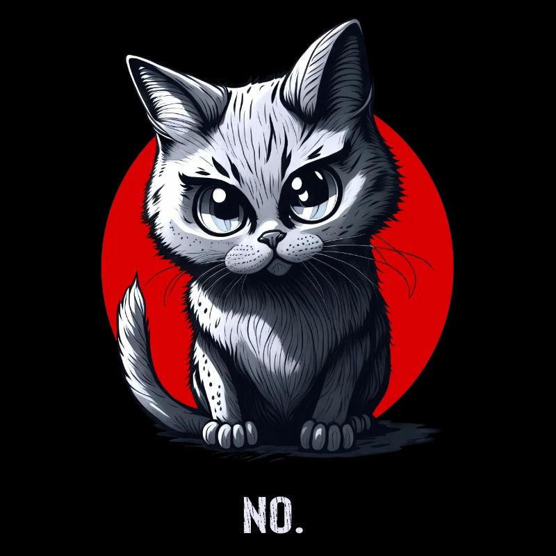 Dein Nein Statement im Katzendesign