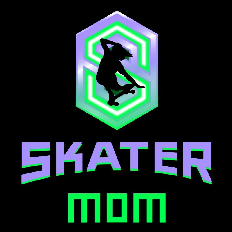 Skater Mom Mama Mutter Skatboard cool Geschenkidee