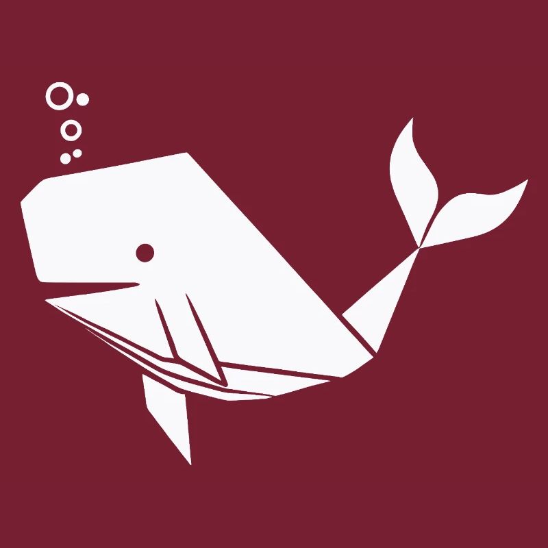Polygone de baleine - Conception minimaliste de créature marine