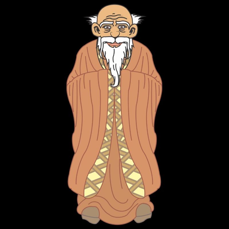 Zen-Meister – Weiser Mann mit Bart
