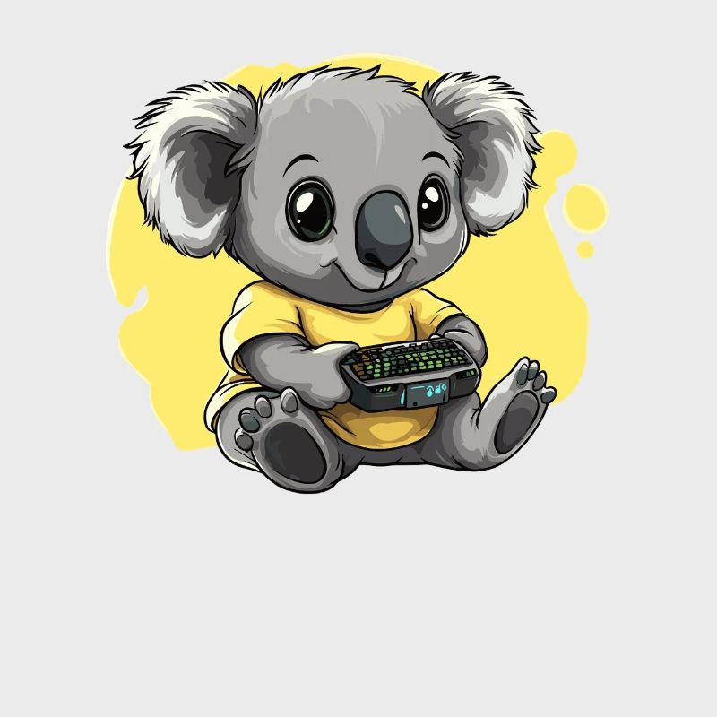 Gamer Koala with Controller