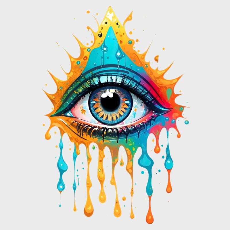Conception d’œil d’éclaboussure de peinture