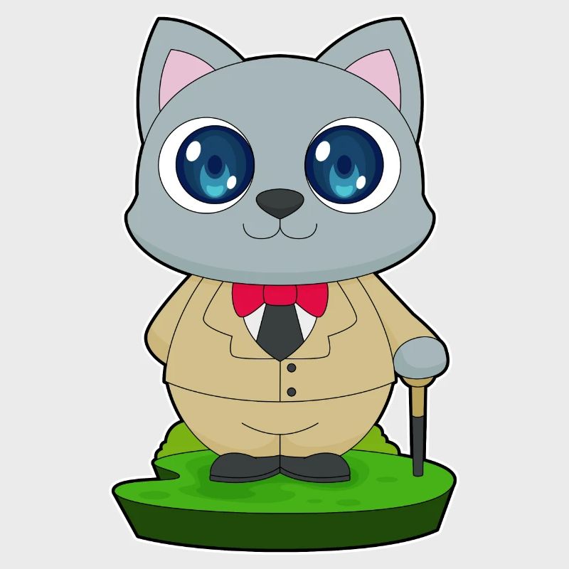 Cat walking stick