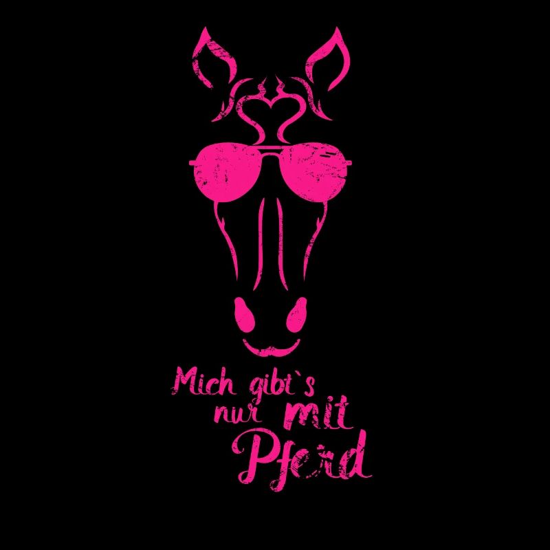 cooles Pferd mit Sonnenbrille in Pink Geschenk
