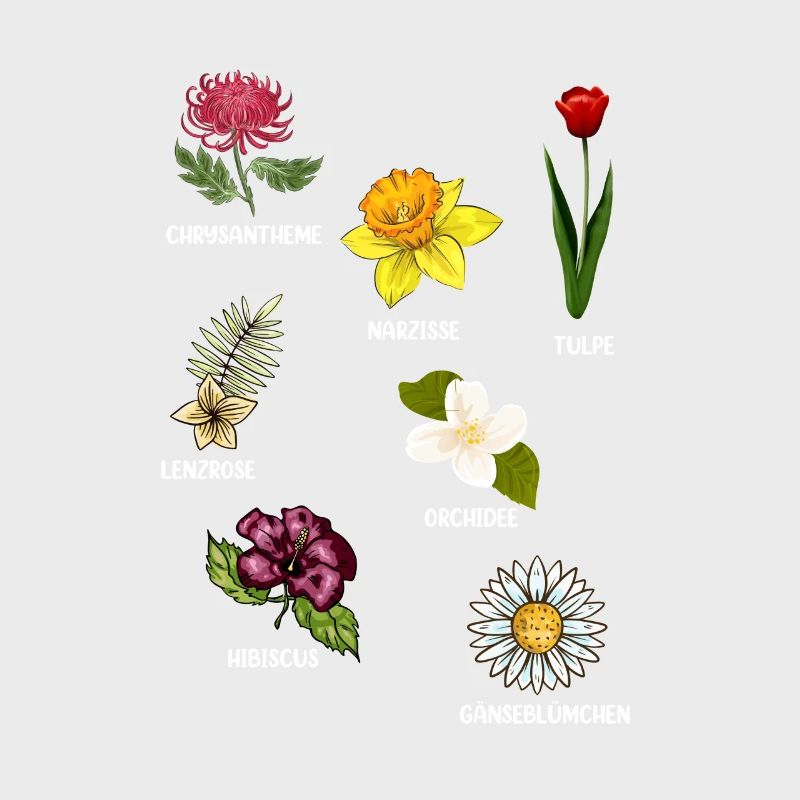 Espèces de fleurs Fleurs