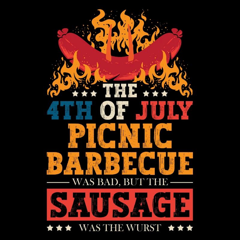 Das 4. Juli-picknick-grillen War Eine Schlechte